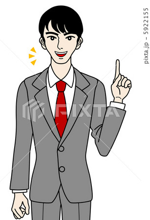 ビジネスマン/ポイント/話す/上半身 5922155