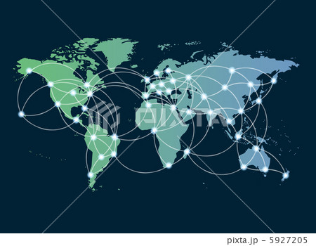 Global networking symbol of international comunication featuring Global networking symbol of international comunication featuring 5927205