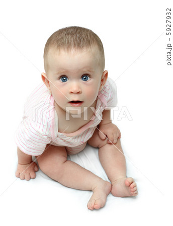 sitting baby looking up stare 5927932