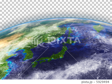 日本衛星圖（側面前方） 5929494
