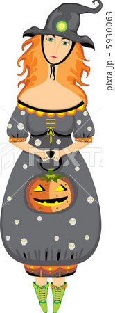 Halloween Girl Costume Witch Isolated Halloween Girl Costume Witch Isolated 5930063