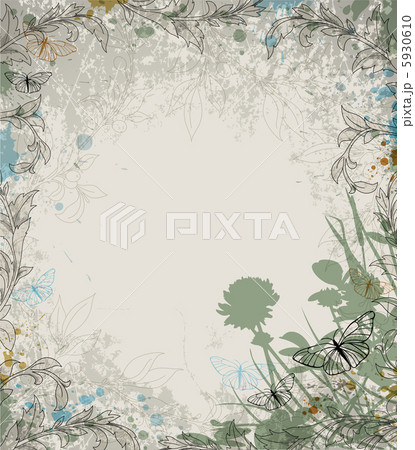 Retro floral background 5930610