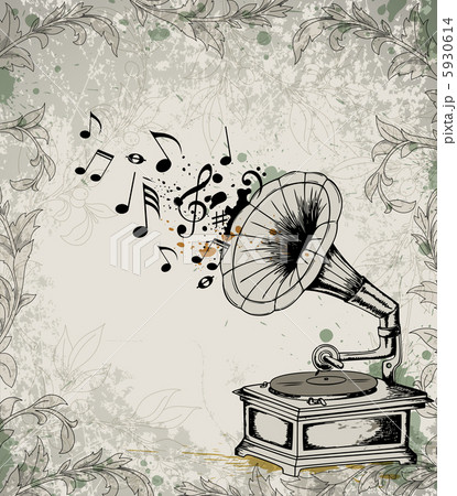 Retro  music background 5930614
