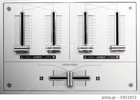 fading controls of dj music mixer fading controls of dj music mixer 5931972