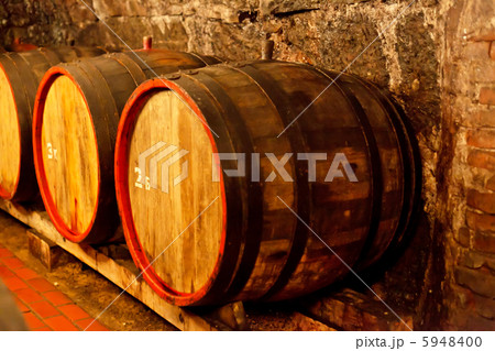 old wine cellar with barrels old wine cellar with barrels 5948400