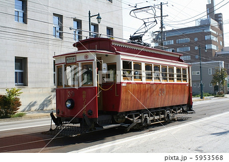 復元電車ハイカラ号　函館市電 5953568
