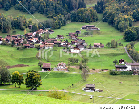 集落：スイスの風景（欧州） 5953711