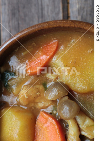 家で作った野菜たっぷりカレーライス 5955555