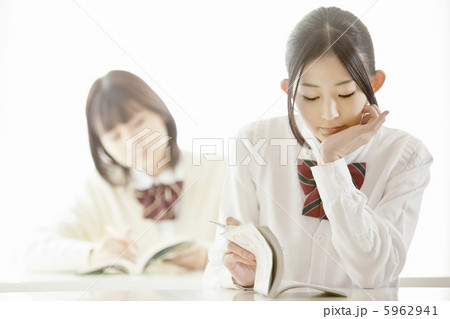 勉強している女子高校生 5962941