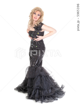 Portrait of drag queen. Man dressed as Woman 5965396