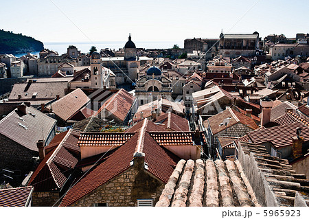 Dubrovnik Old Town roof tops from city wall Dubrovnik Old Town roof tops from city wall 5965923