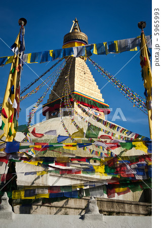 Buddhist Boudhanath Stupa. Nepal, Kathmandu Buddhist Boudhanath Stupa. Nepal, Kathmandu 5965993