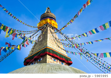 Buddhist Boudhanath Stupa. Nepal, Kathmandu Buddhist Boudhanath Stupa. Nepal, Kathmandu 5965995