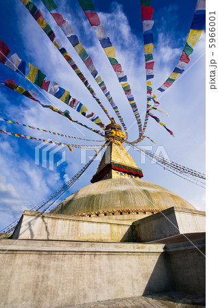 Buddhist Boudhanath Stupa. Nepal, Kathmandu  5966001