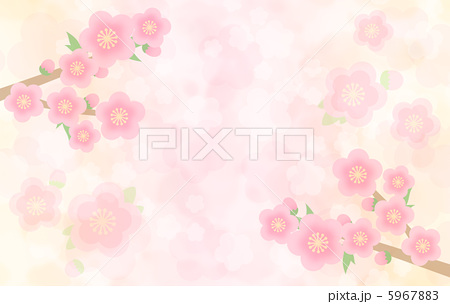 桃の花のイラスト素材 5967883 Pixta