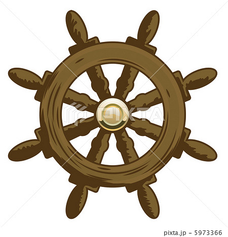 Wheel Vector Icon Marine Collection のイラスト素材