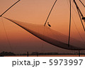 児島湾の四つ手網 5973997