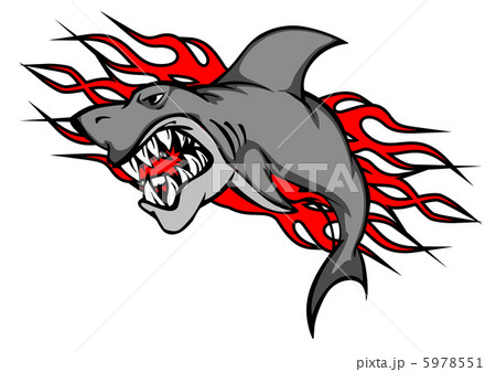 Danger Shark Tattooのイラスト素材