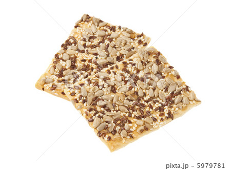 Cookies with sesame seeds isolated on white backgr Cookies with sesame seeds isolated on white backgr 5979781