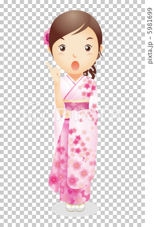 和服形象的女性例證 5981699