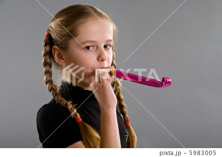 Cute girl with blowouts toy 5983005