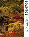 紅葉の中にひっそり佇む十三重塔 5984706