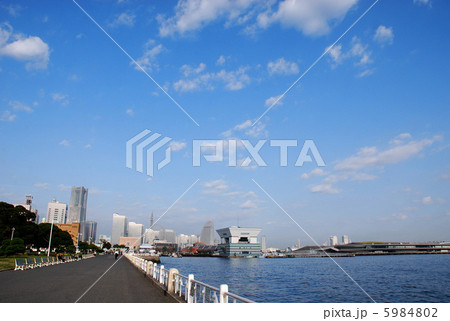 横浜山下公園から望む 大桟橋とみなとみらい地区 横浜山下公園から望む 大桟橋とみなとみらい地区 5984802