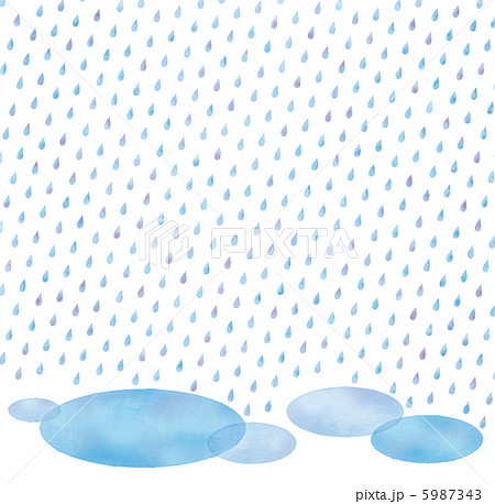 雨のイラストのイラスト素材 5987343 Pixta