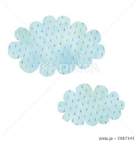 雨と雲のイラスト 5987345