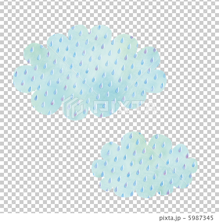 雨と雲のイラスト 5987345