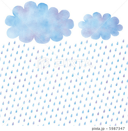 Illustration Of Rain And Clouds Stock Illustration