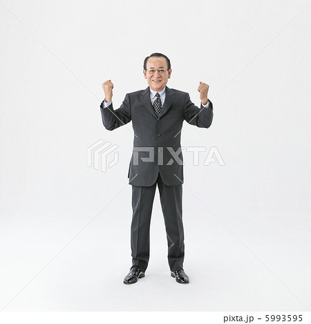 ガッツポーズをするビジネスマン 5993595