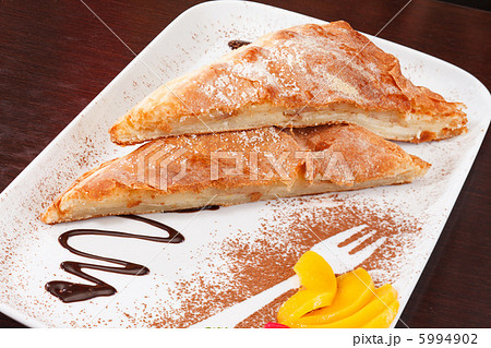 apple strudel with ice cream apple strudel with ice cream 5994902