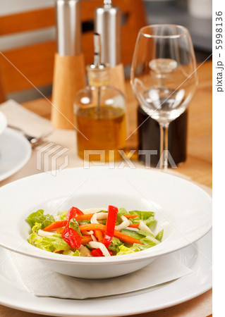 Vegetable salad with calamari Vegetable salad with calamari 5998136