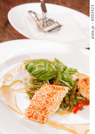 Salmon with vegetables 6003423