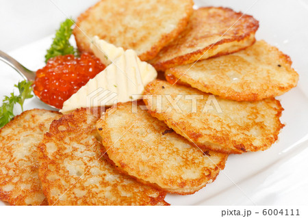 fried potatoes pancakes with caviar fried potatoes pancakes with caviar 6004111