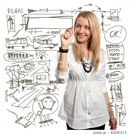 businesswoman writting something businesswoman writting something 6006353