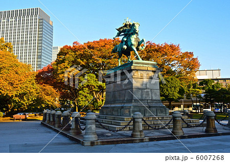 楠木正成 像 馬上の武者 騎馬武者像 オブジェ ブロンズ/シルバー