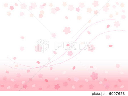 桜吹雪のイラスト素材