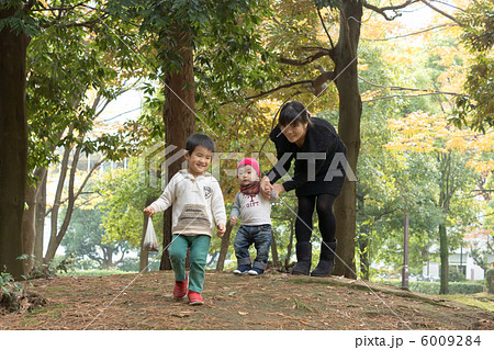 公園で遊ぶ家族 公園で遊ぶ家族 6009284