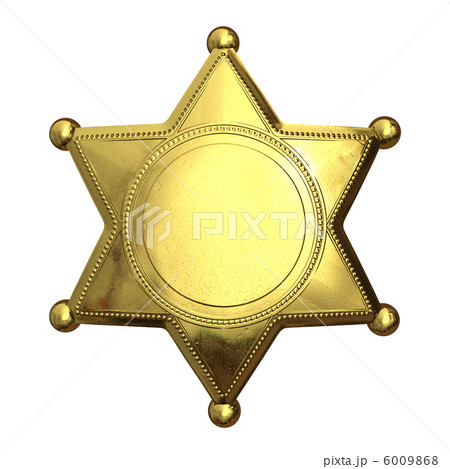 Golden sheriff's badge 6009868
