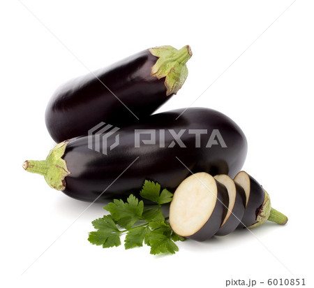 eggplant or aubergine and parsley leaf eggplant or aubergine and parsley leaf 6010851