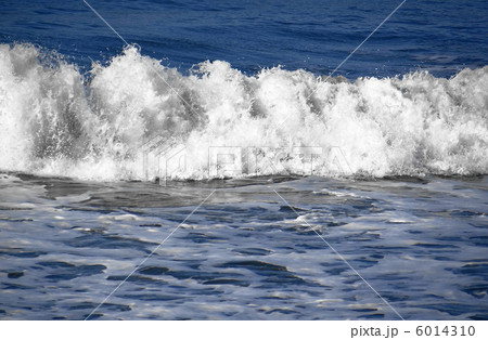 光を浴びた日本海の白波 6014310