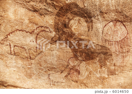 Rock paintings of Tassili N'Ajjer, Algeria 6014650