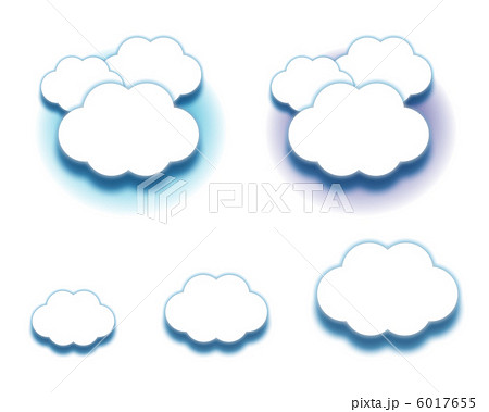 雲 クラウド のアイコンのイラスト素材