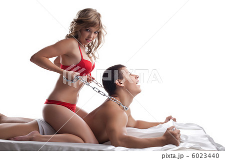 Couple lovers play in bed - sexual games Couple lovers play in bed - sexual games 6023440