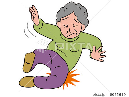 老人ころぶ_E 6025619