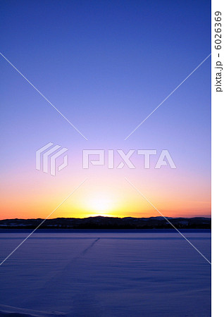 剣淵の夕暮れ 6026369