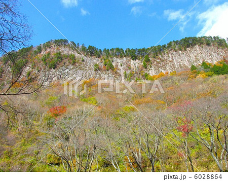 屏風岩公苑の秋「国指定天然記念物」 6028864