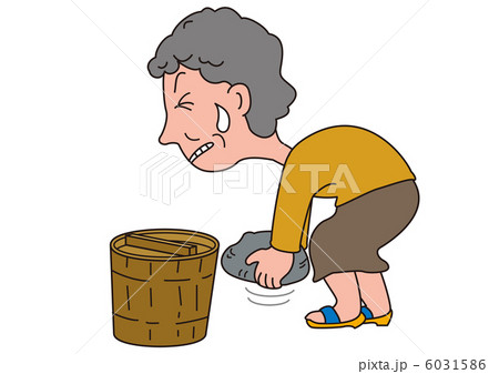 腰を傷めた老人 6031586